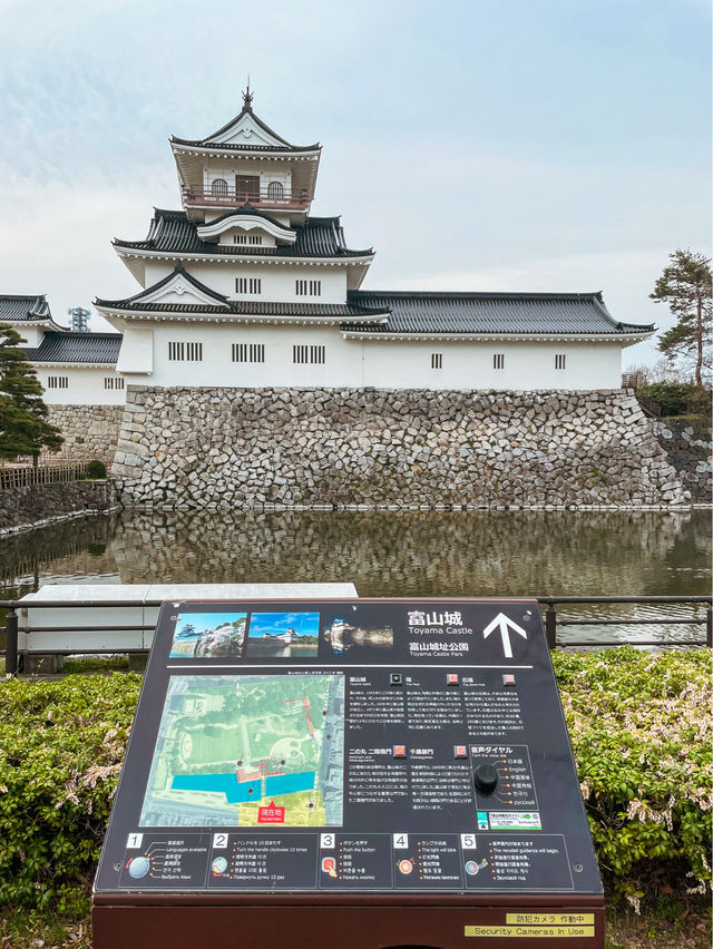 【富山】周りに咲く季節の花が素敵なお城