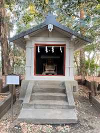 【小金井神社/東京都】緑生い茂る境内に石臼塚と弓道場