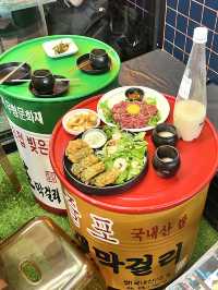 【ソウル／広蔵市場】お酒の種類が豊富な若者に人気のお店