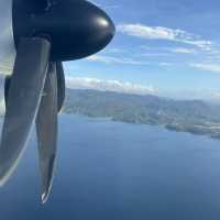 フィリピン：いよいよCalbayog Airport に到着です。