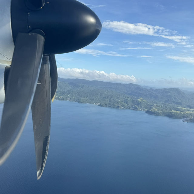 フィリピン：いよいよCalbayog Airport に到着です。