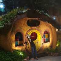 Cute Hobbit Cottages at Food Bayana