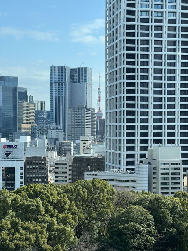 Elegant morning with room service at Hotel New Otani Tokyo