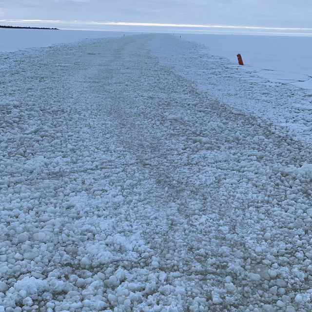 人生一定要有一次穿上龍蝦裝漂浮在冰海上
