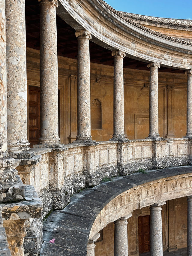 This symmetric building within Alhambra Complex is not to be missed!