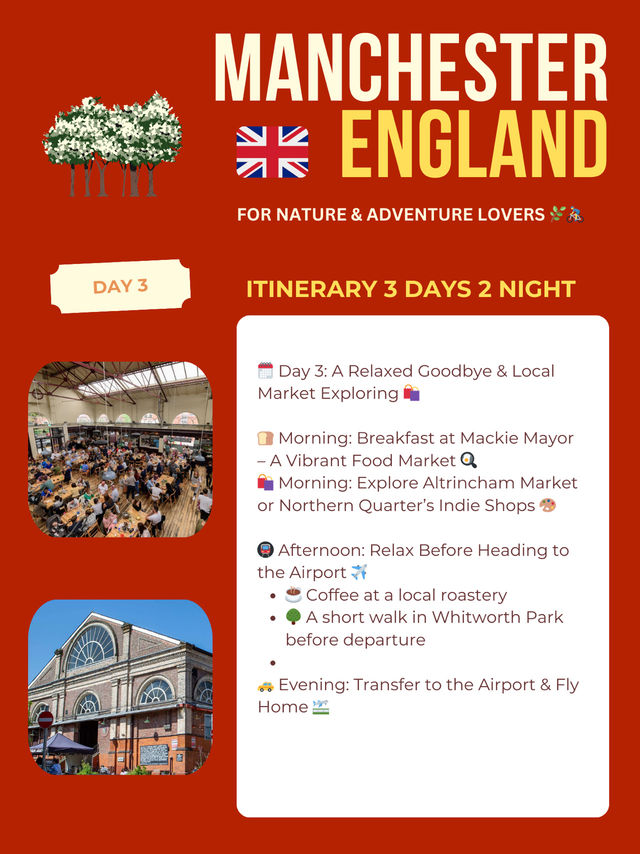 Manchester 3days itinerary 