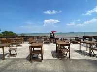 Cafe vibes with ocean views at Yard & Co, Desaru
