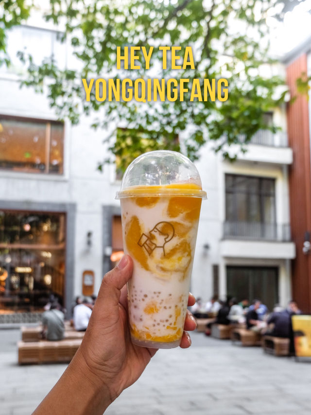 Hey Tea ร้านชาผลไม้ชื่อดังย่าน Yongqingfang