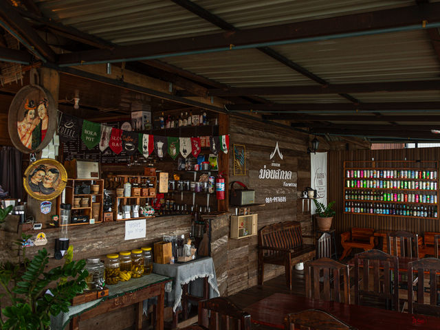 พักบ้านฮอมฮักดอยสกาด และจิบกาแฟ  Sakad Coffee น่าน