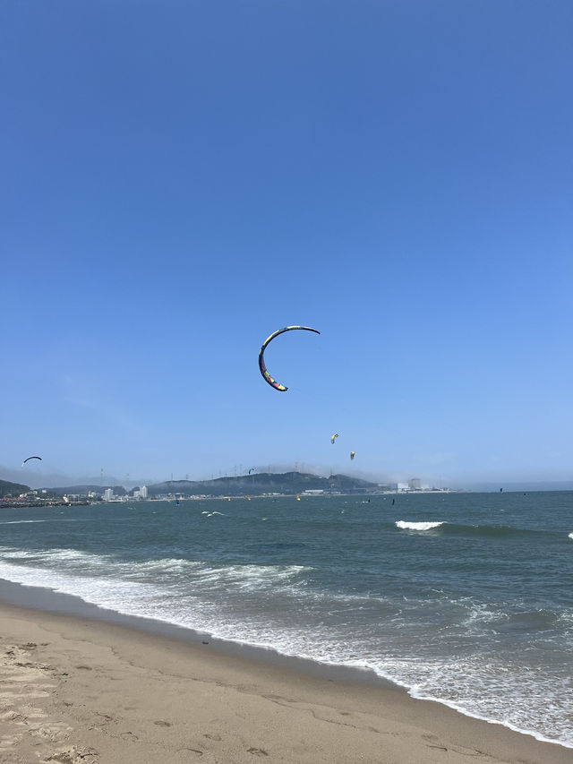 Surfing in Gijang