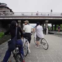 ปั่นจักรยานเลียบแม่น้ำ Kamo ,Kyoto