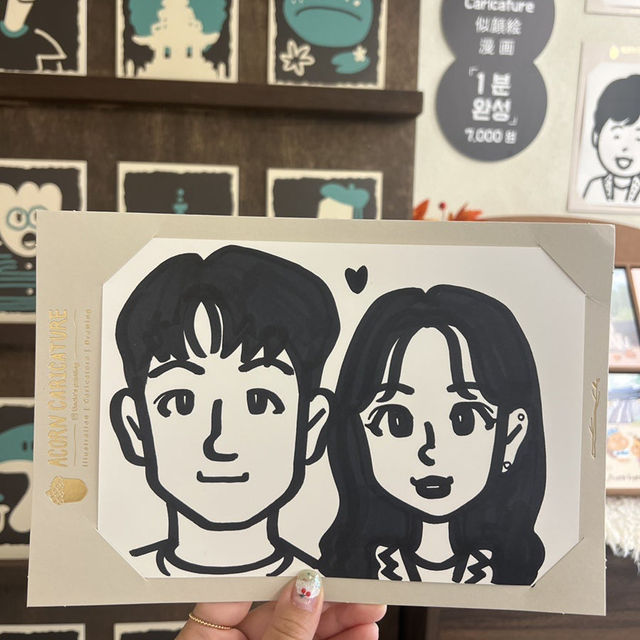 경주 황리단길 1분도토리캐리커쳐 ✍🏻 실내데이트로 찐웃음 보장