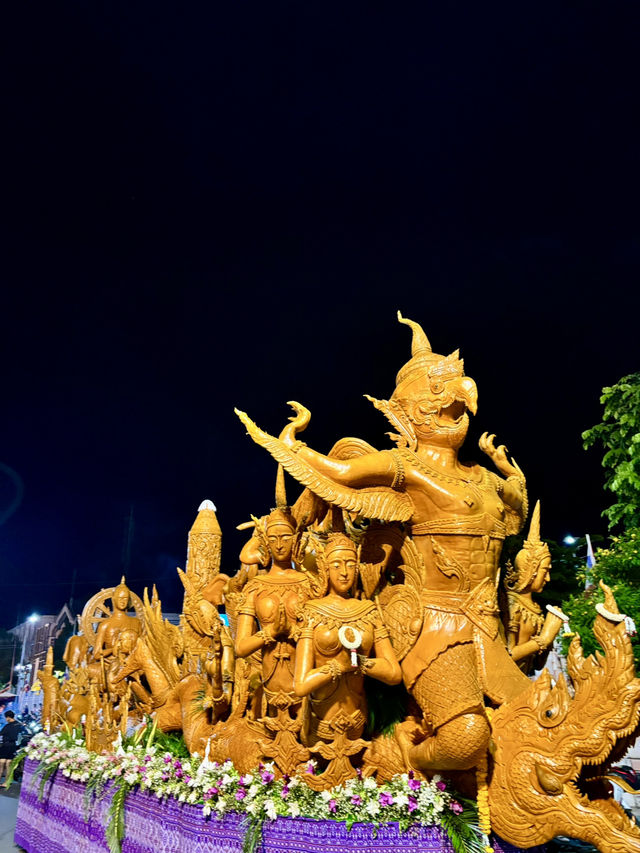 🕯️✨ รีวิวงานแห่เทียนพรรษาอุบลราชธานี 2568