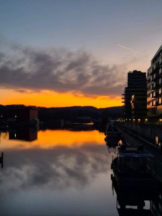 Linz Danube River Near [Donauwelle Hotel]