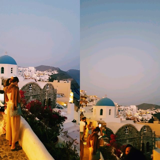 노을이 창가에 머물던 하루, Santorini