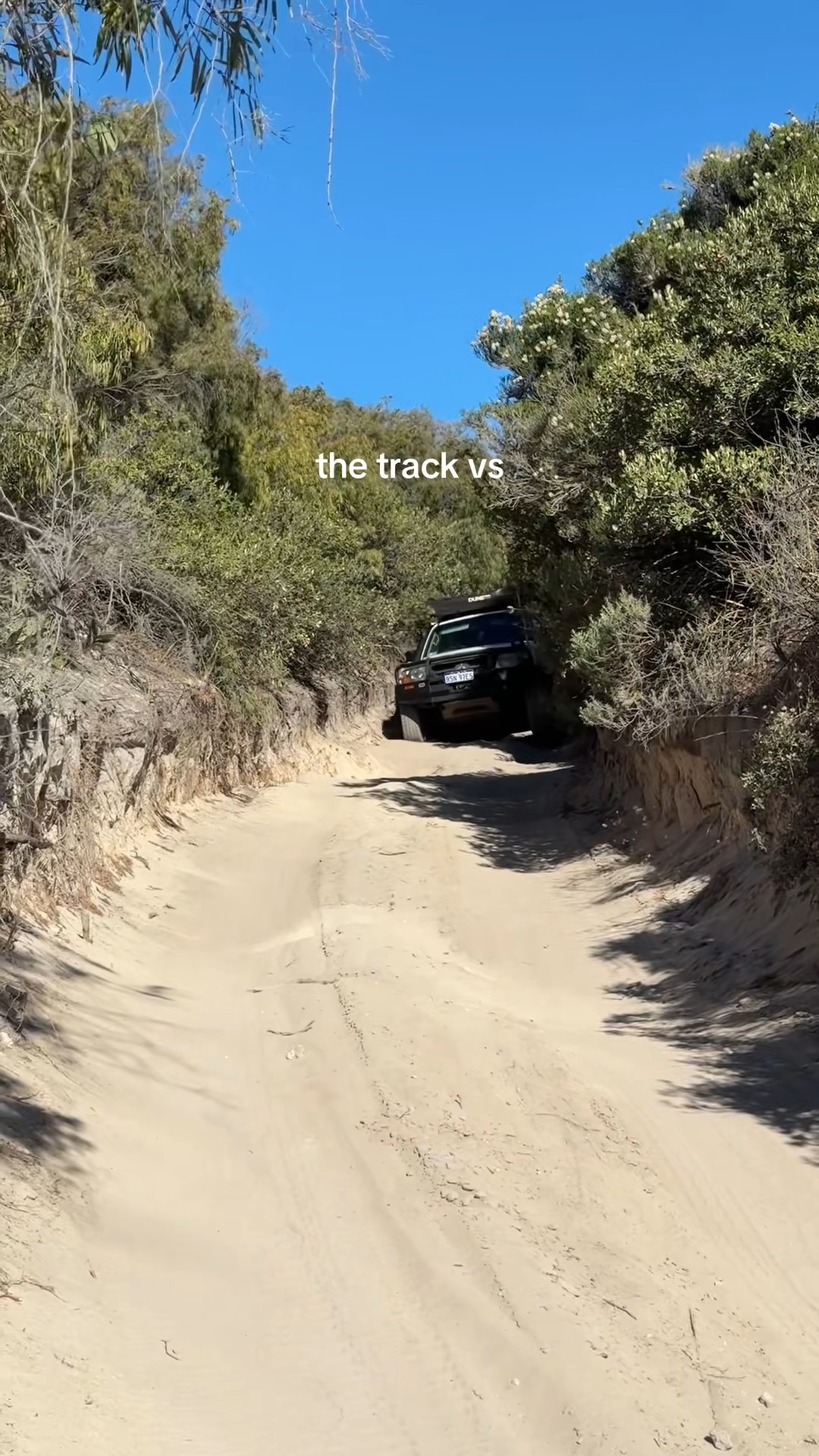 The track vs the destination