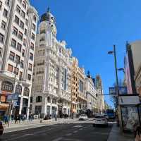 The main shopping street in Madrid 