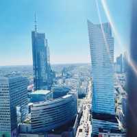 【ポーランド🇵🇱/ワルシャワ市街を一望できる文化科学宮殿の展望テラス】