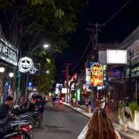 Bali island ,Kuta beach and Beachwalk mall .