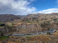 Colca Canyon and the road from Arequipa are a highlight of Andean landscape🏔️and wildlife🦙