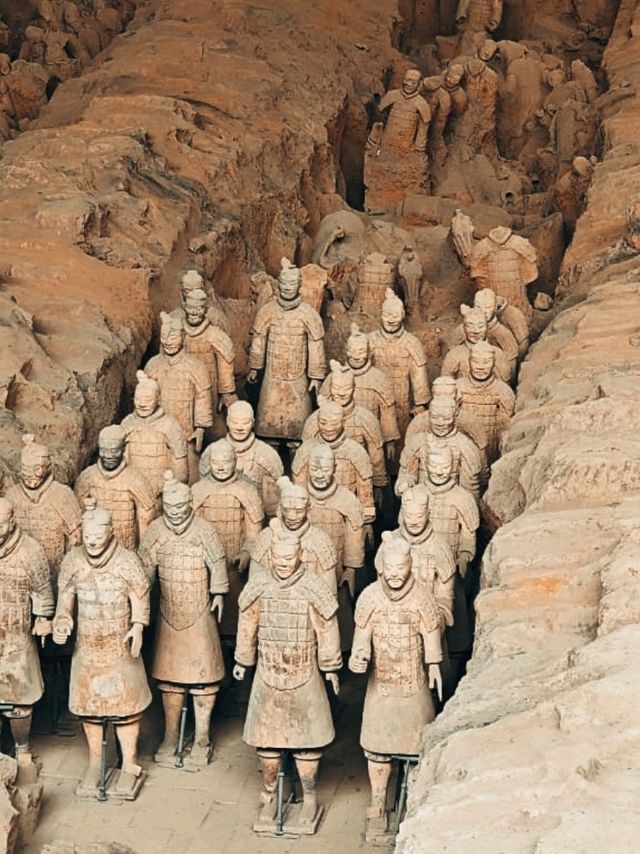 Standing next to the Terracotta Army Standing next to the Terracotta Army