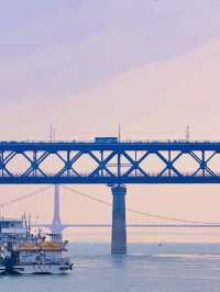 私藏！長江大橋下的絕美落日打卡地！來武漢怎麼錯過長江大橋的落日呢！