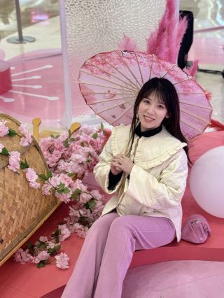 長春綠園吾悅廣場，偶遇一片桃花林！超好看啊～