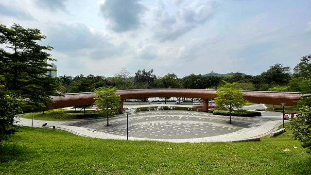 好想在麓湖公園的綠草坪上躺平