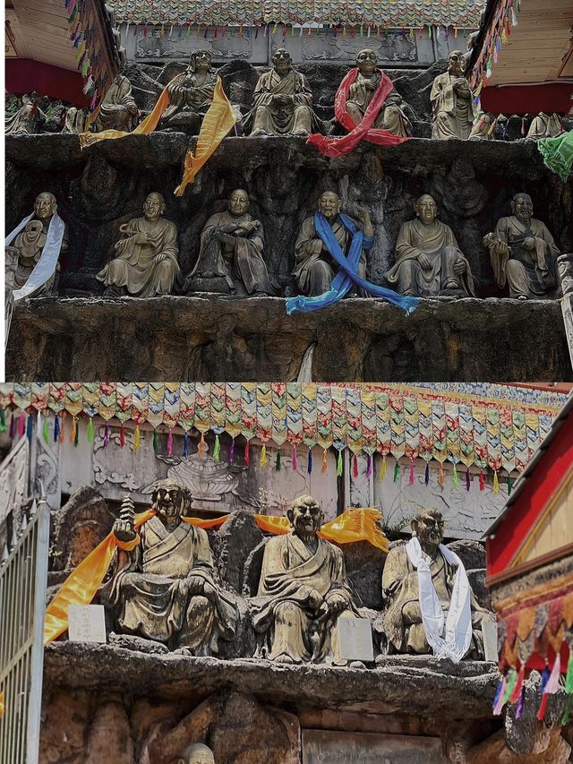 羅漢造像的藝術寶庫，仿彿置身「小西天」