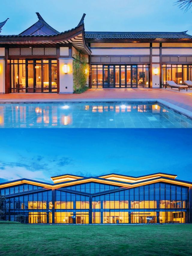 青城山下的宋代美學國風私湯別墅酒店