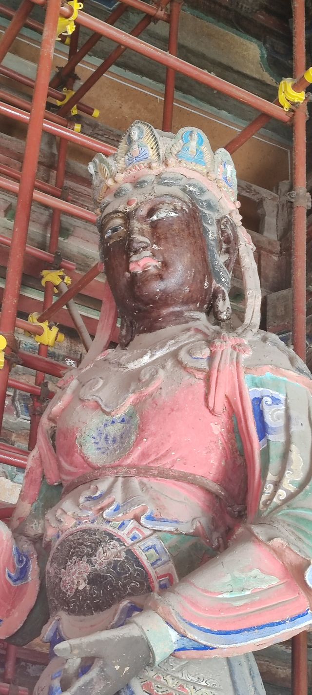 歲月靜好獨樂寺  3 三塊匾與彩泥大觀音