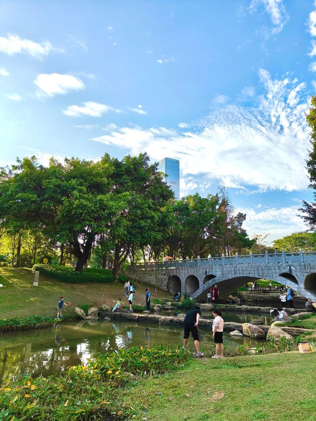 深圳最適合帶小朋友捉魚釣魚的公園