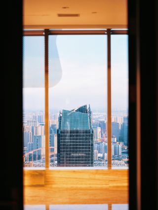 Hefei city’s “cover” | Swan Lake Tian Shu building’s stunning sunset