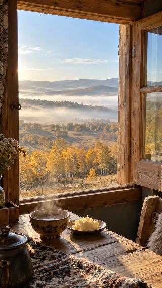 A 6-hour drive from Beijing to Bashang Grassland: Golden birch forests and mist-covered mountains