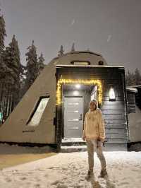 Staying in a glass igloo