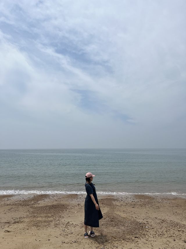 태안 물 색이 예쁜 파도리해수욕장과 동굴 :)