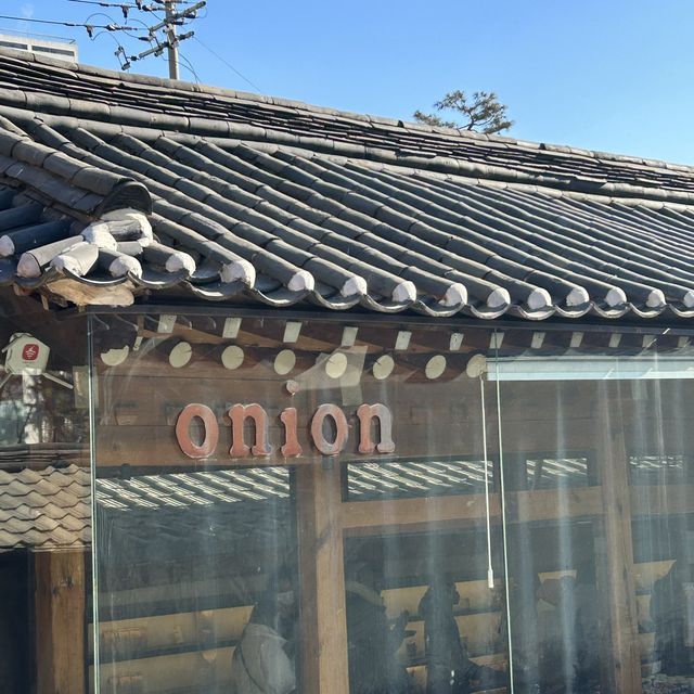 韓國韓屋風咖啡廳✨安國站Onion cafe