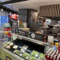 Grocery shopping + dining section at FairPric