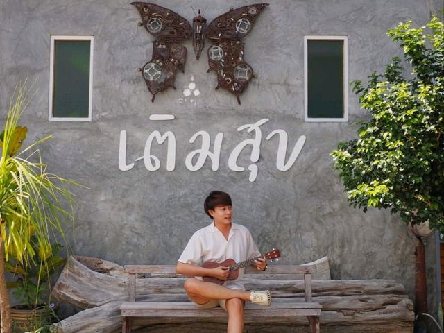 🌾🌾 คาเฟ่ชะอำ บรรยากาศทุ่งนา