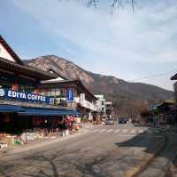 계룡산 동학사 상점가 수통골입구 팬션투어