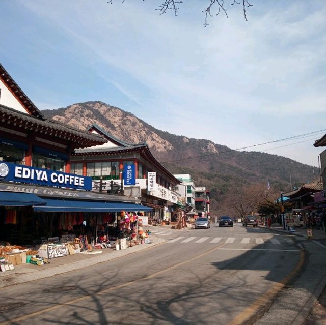 계룡산 동학사 상점가 수통골입구 팬션투어