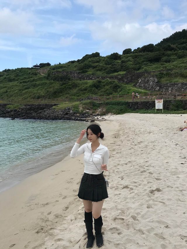초록과 에메랄드가 공존하는 서우봉!🩵💚