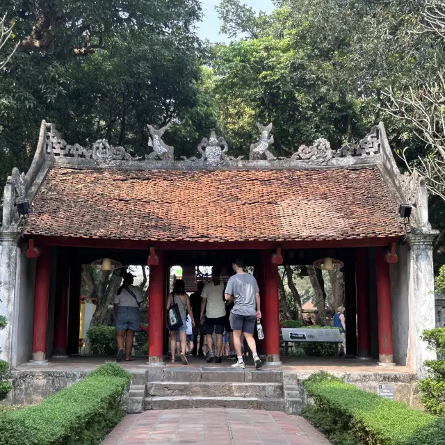 Temple of Literature to visit in Hanoi, Vietnam