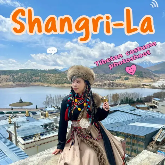 Photoshoot at Shangri-La Wearing Tibetan Costume 