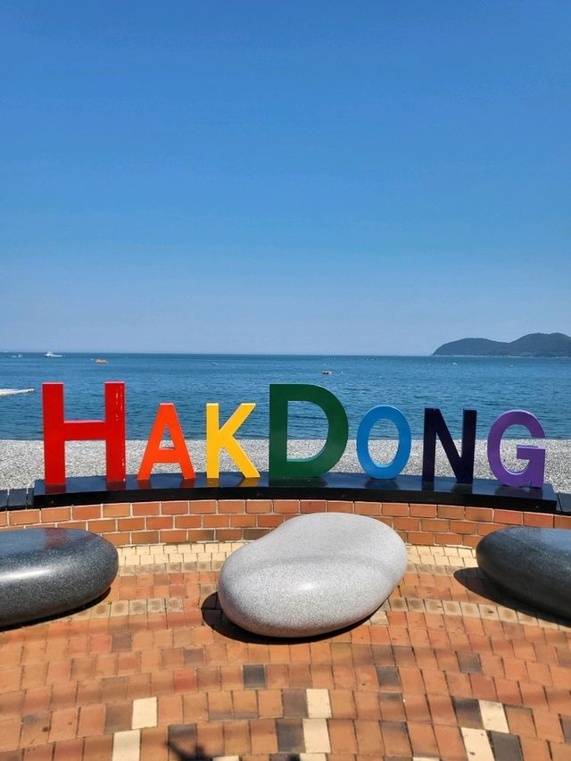 몽돌이라 놀기좋은 거제 학동해수욕장🏖
