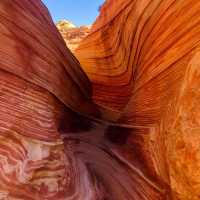 Walk through a masterpiece of nature’s artistry – explore the mesmerizing swirls of The Wave