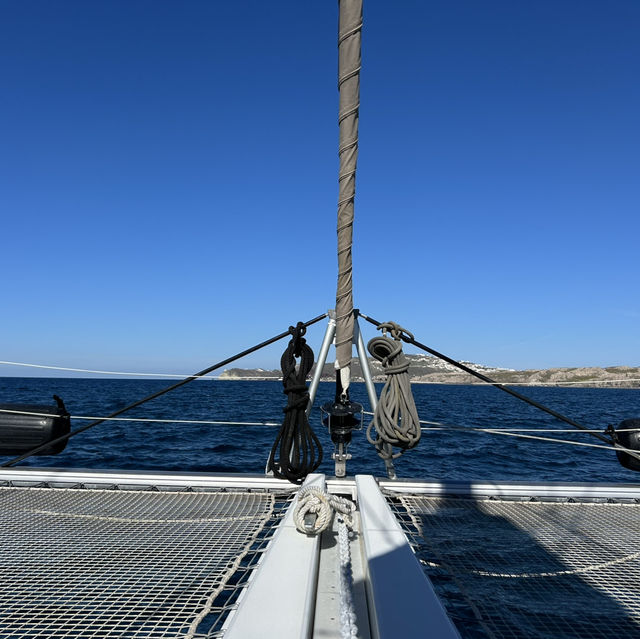 Cruising Through Paradise: Santorini Catamaran Experience