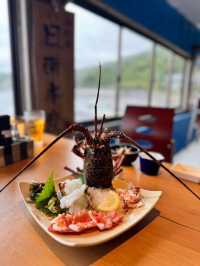 福岡享受新鮮龍蝦🦞面向大海😎日南海產‼️