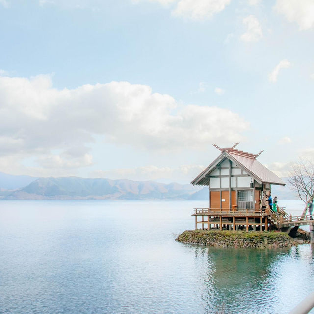 วิวทะเลสาบที่ลึกที่สุดในญี่ปุ่นกัน