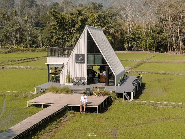 Cafe'Lista คาเฟ่บ้านไม้สีขาวกลางทุ่งนา 🏠